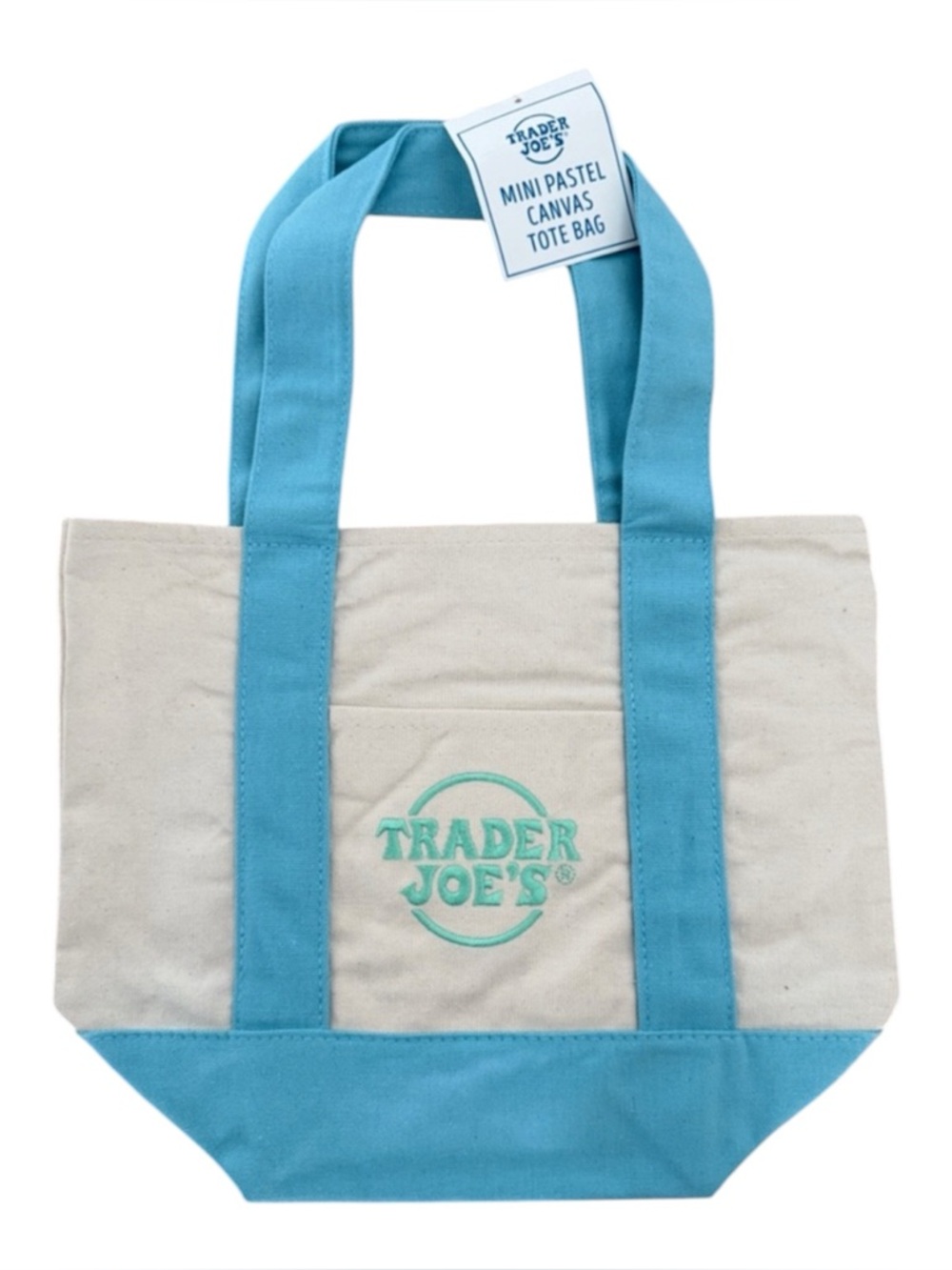 Trader Joe’s Viral Mini Pastel Totes in Assorted Colors - New With Tags